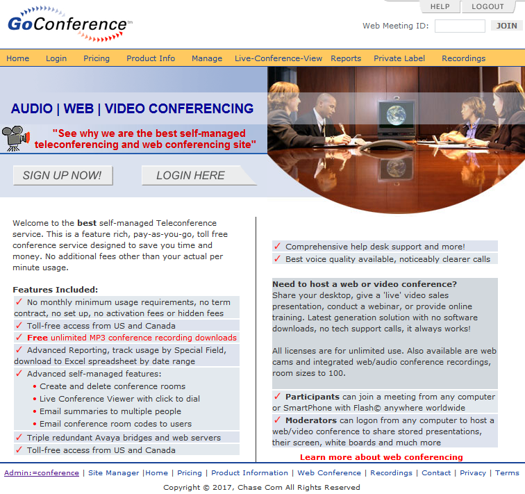 Go Conference Page